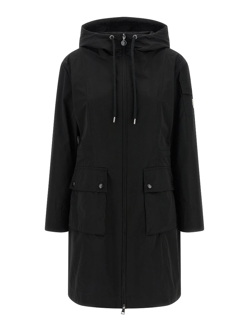Black Polyester Parka