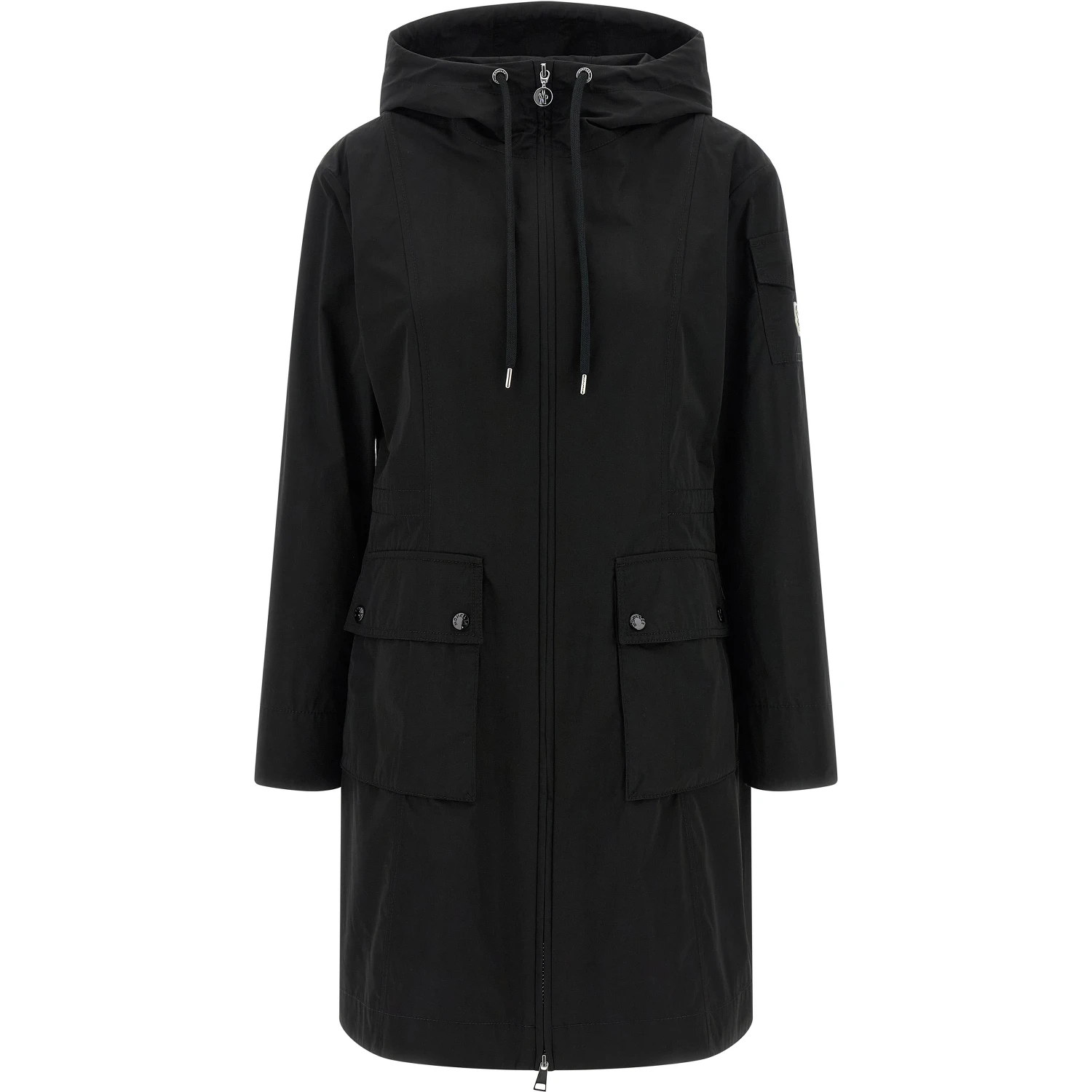 Black Polyester Parka