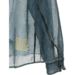 Blue Silk Blouse