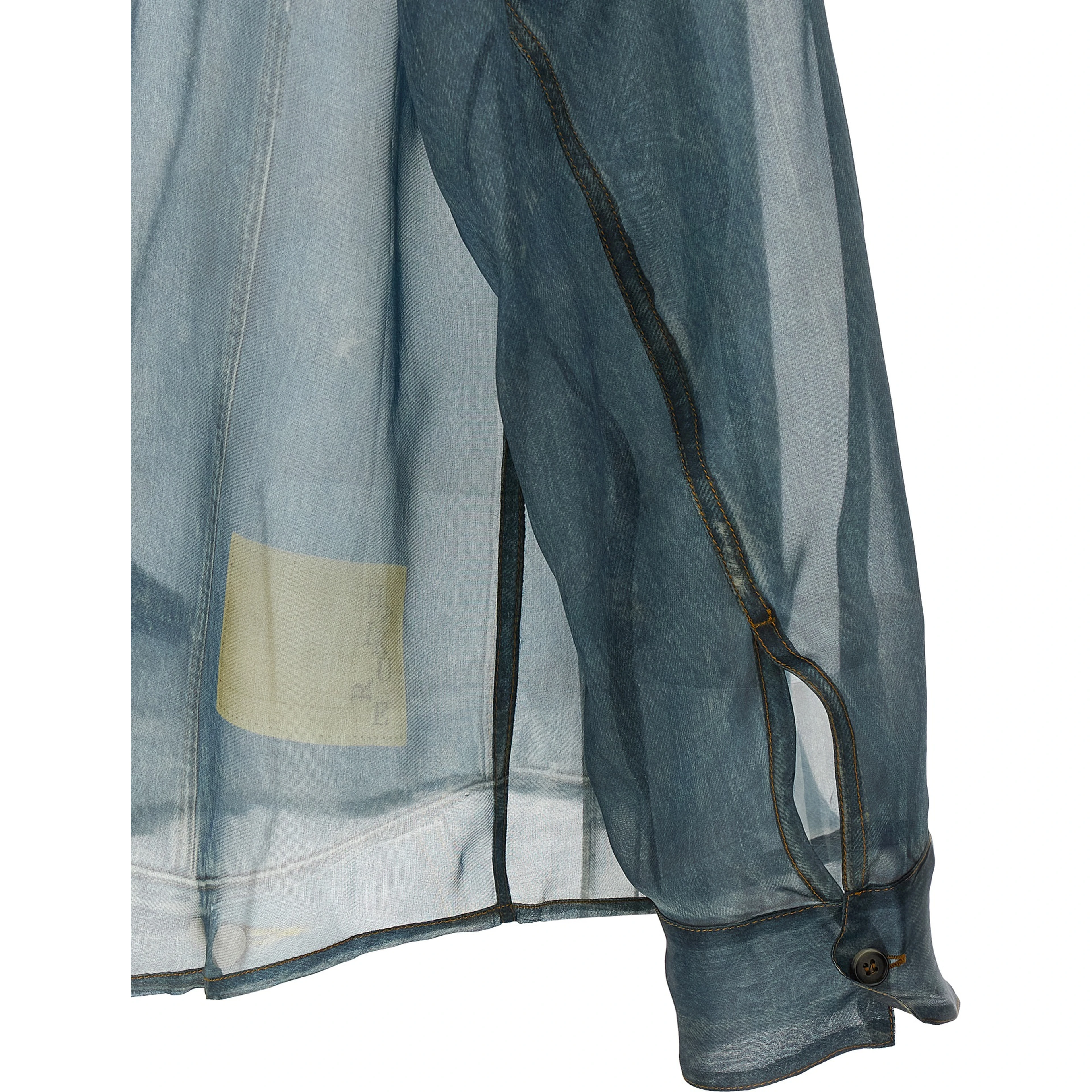 Blue Silk Blouse