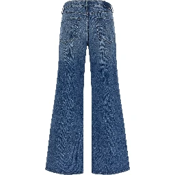 Blue Cotton Jeans Denim