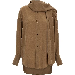 Brown Silk Blouse