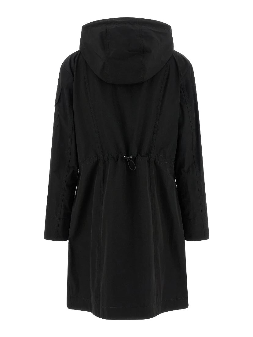 Black Polyester Parka