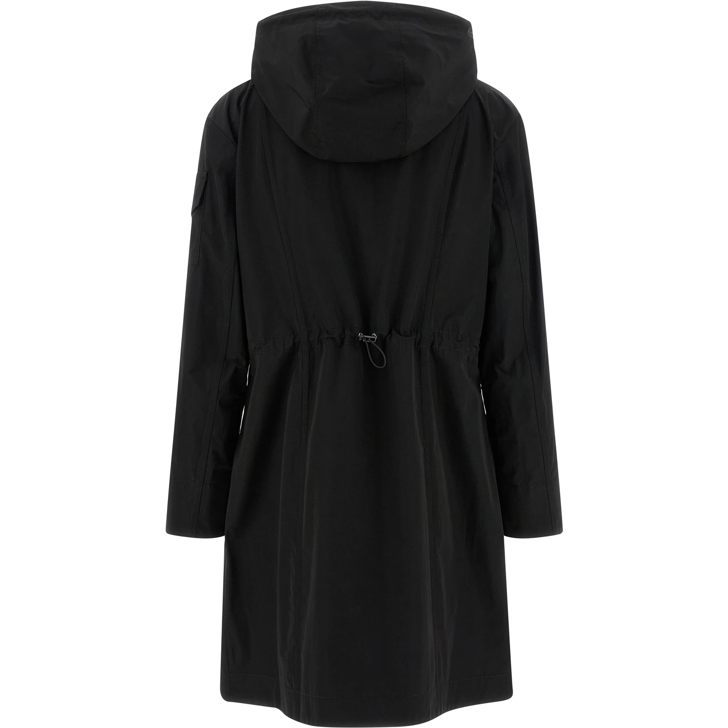 Black Polyester Parka