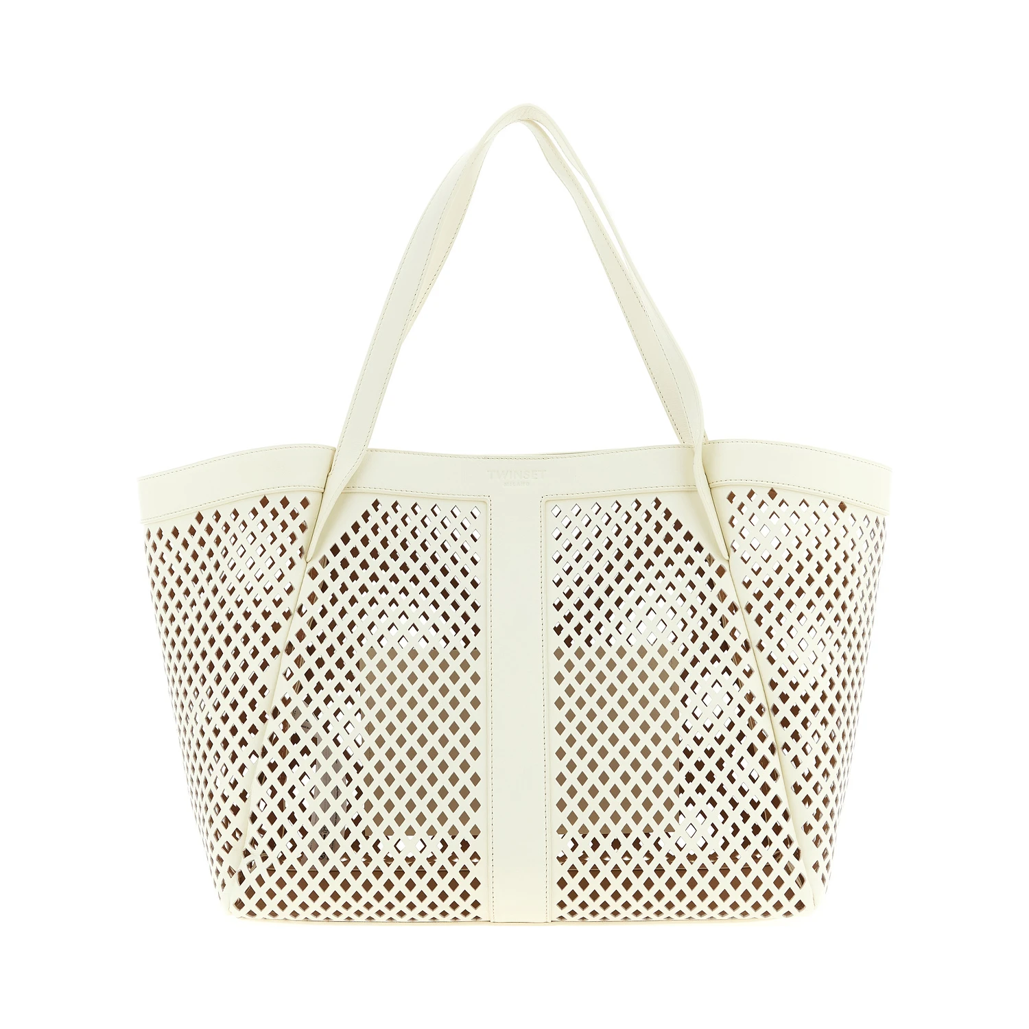 White Leather Tote Bag