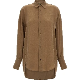 Brown Silk Blouse