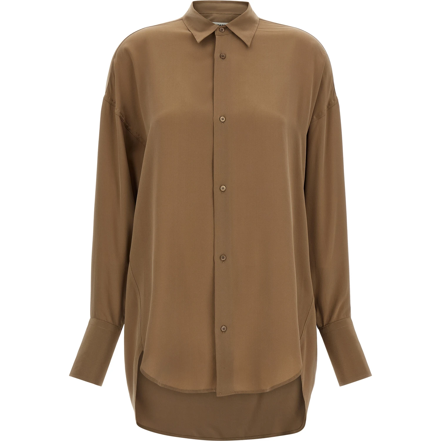 Brown Silk Blouse