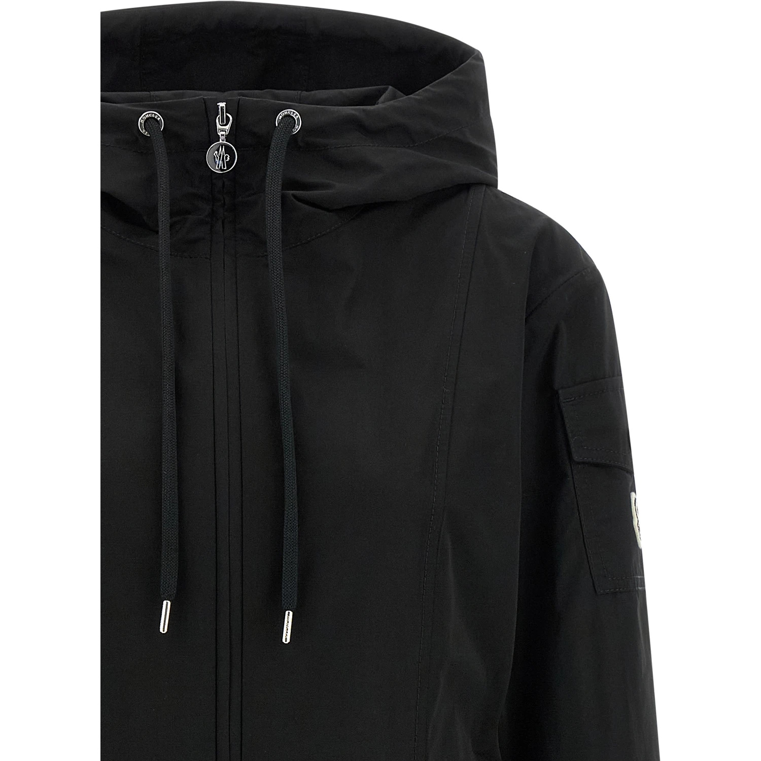 Black Polyester Parka