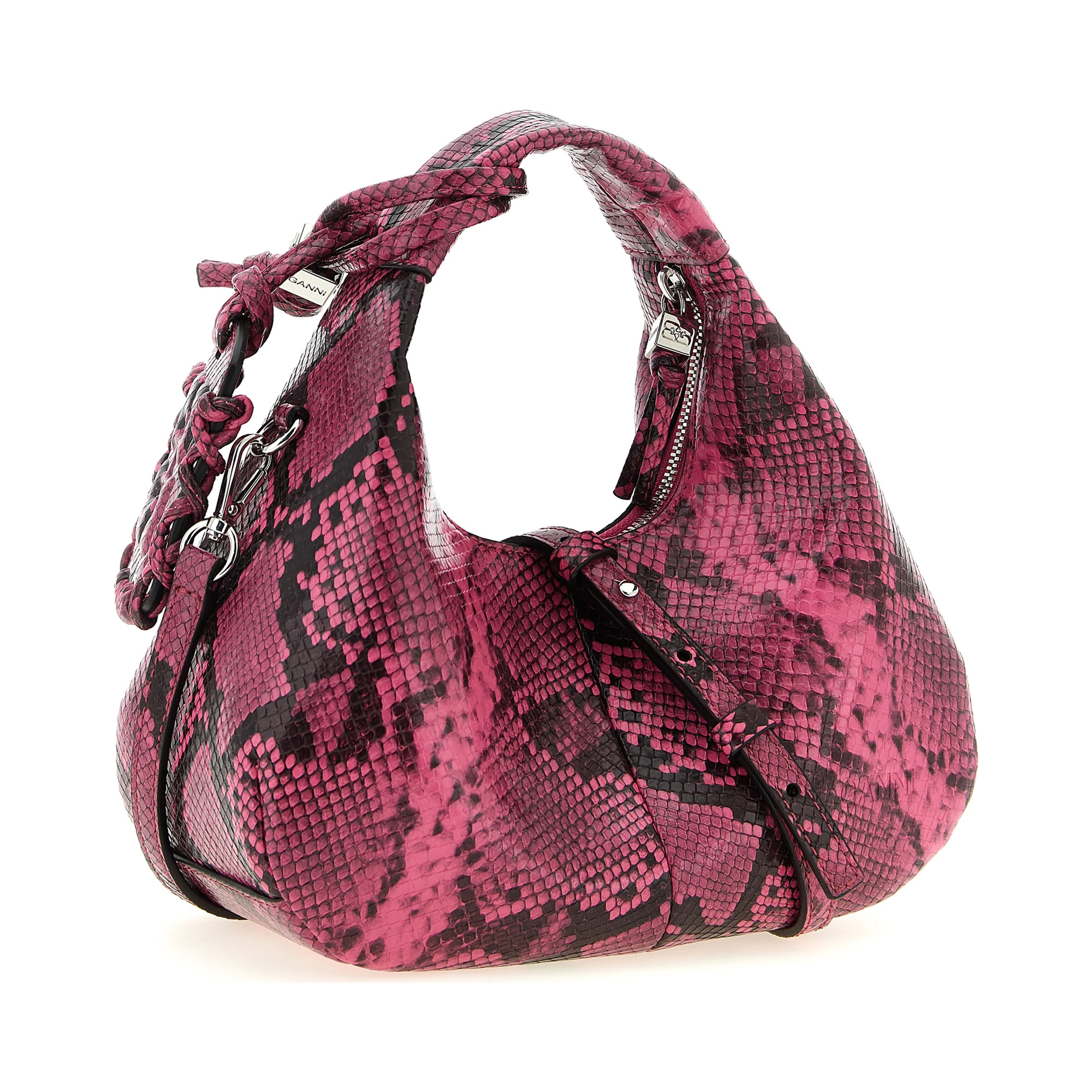 Fuchsia Recycled Polyester Handbag
