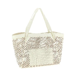 White Leather Tote Bag