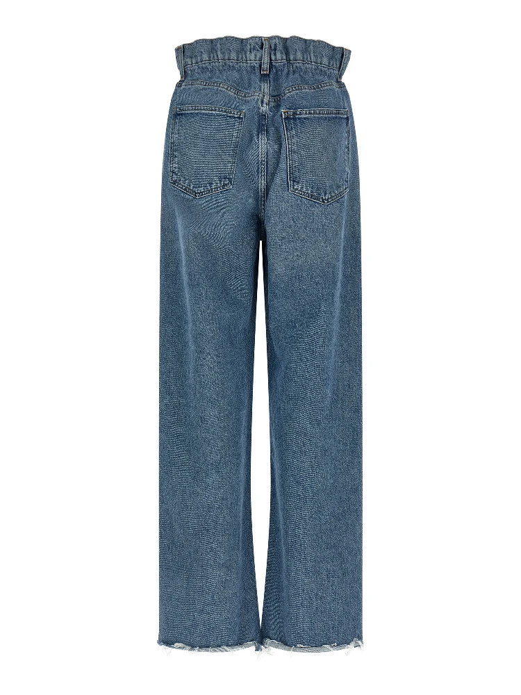 Blue Cotton Straight-Leg Jeans alternative