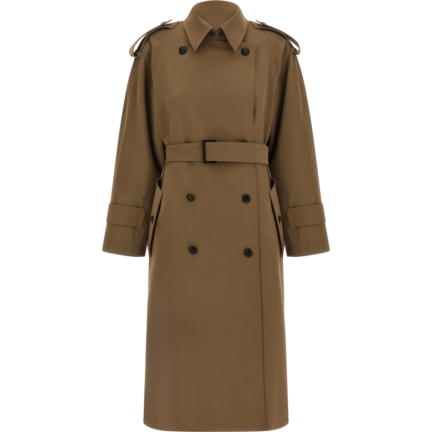 Brown Virgin Wool Coat