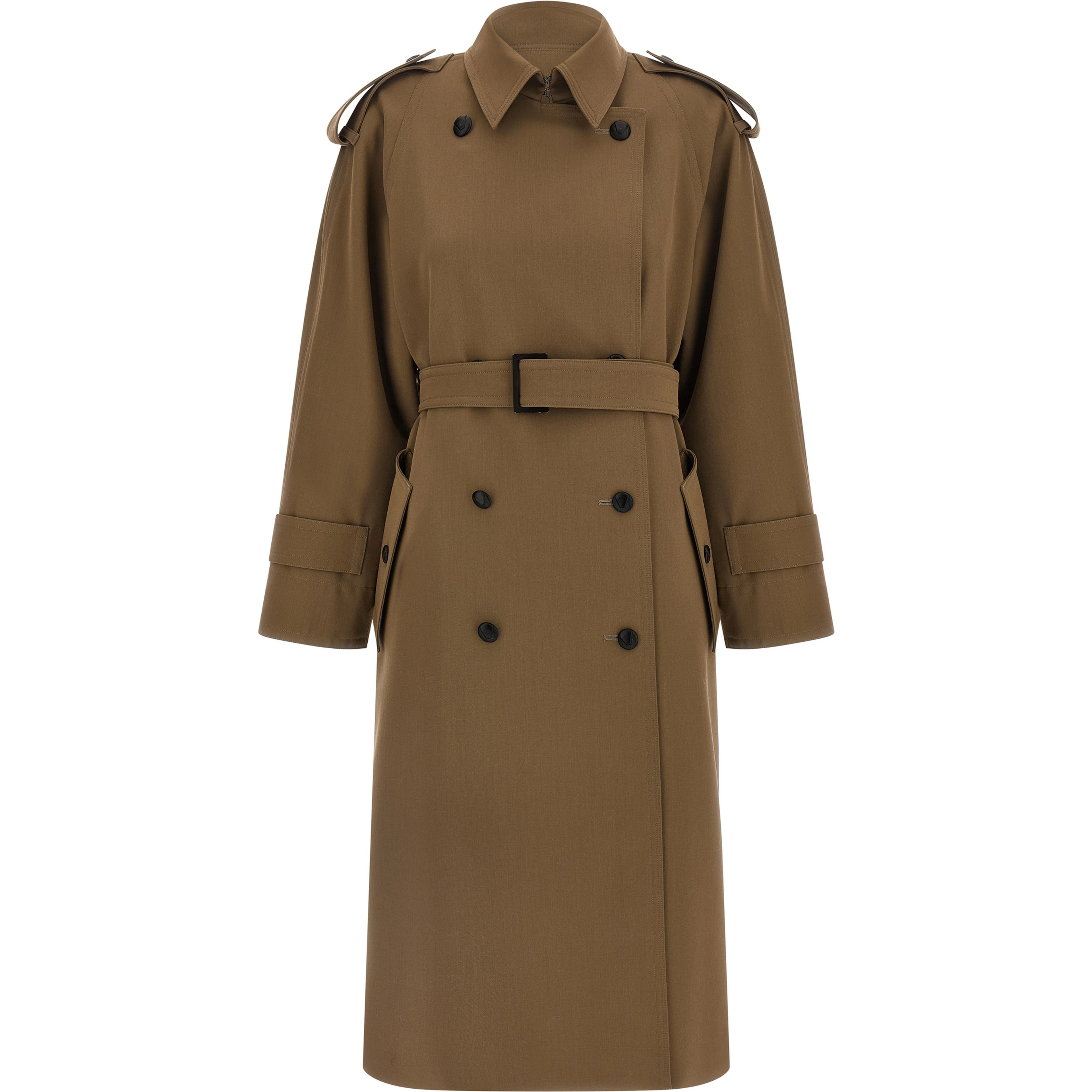 Brown Virgin Wool Coat