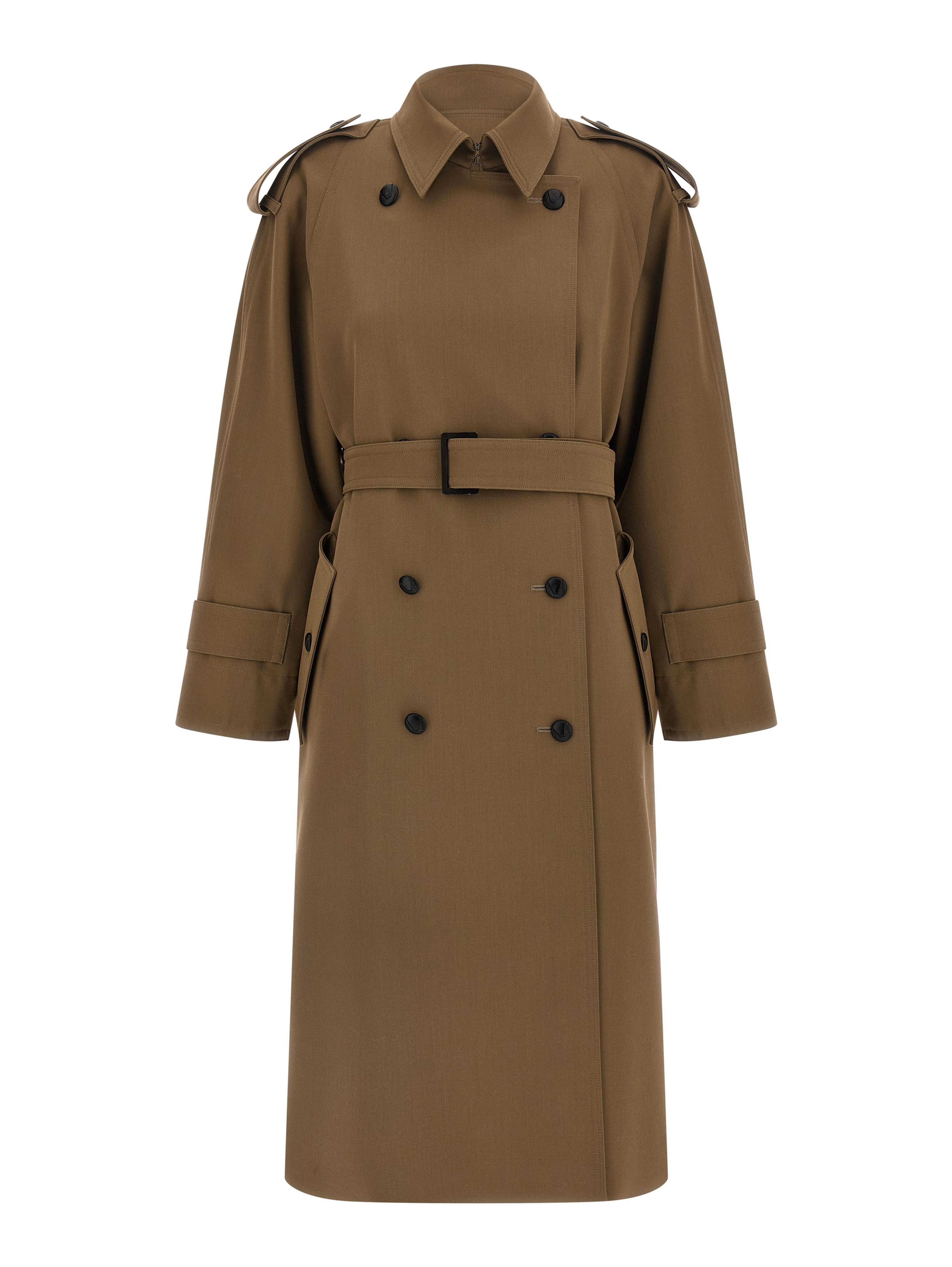 Brown Virgin Wool Coat