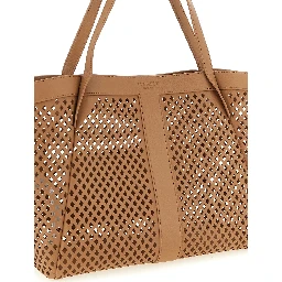 Brown Polyethylene Tote Bag