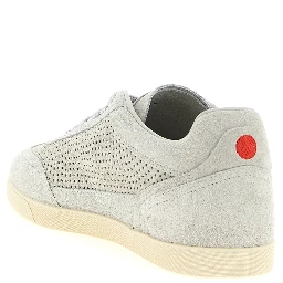 Gray Calfskin Low Top Sneakers