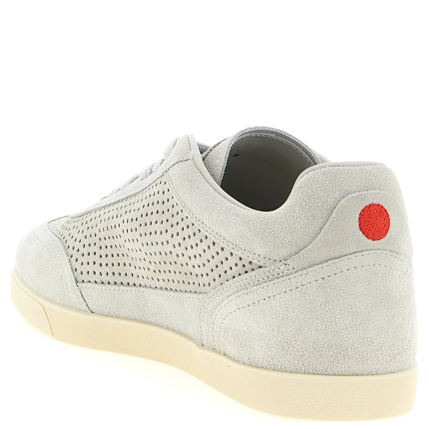 Gray Calfskin Low Top Sneakers