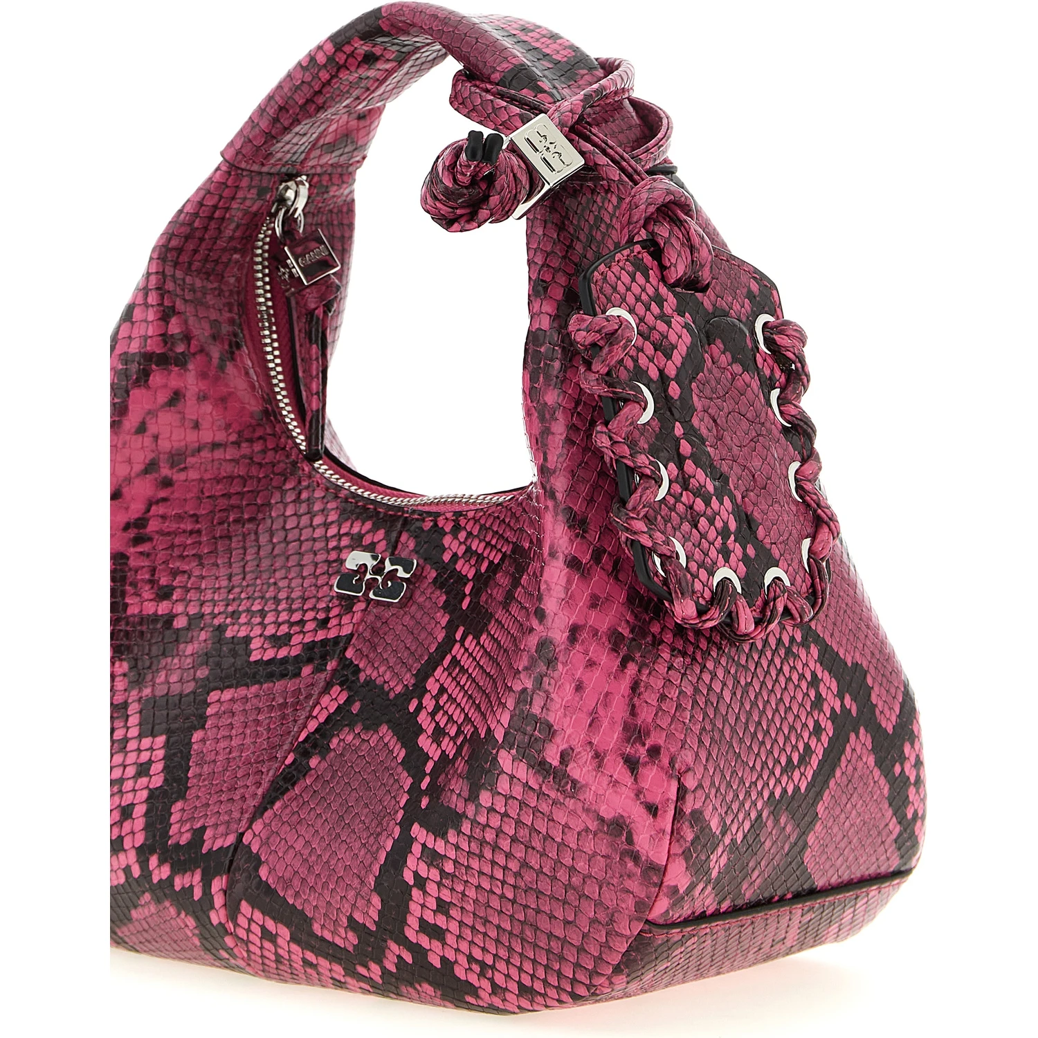 Fuchsia Recycled Polyester Handbag