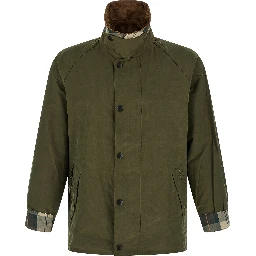 Bicolor Cotton Full-Length Jacket