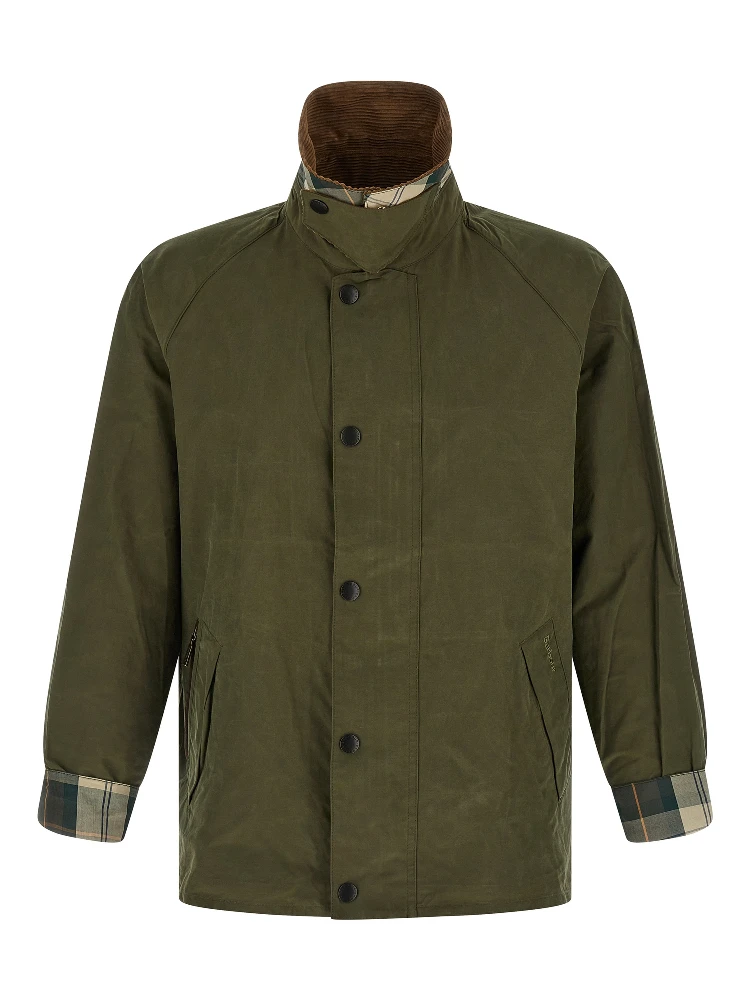 Bicolor Cotton Full-Length Jacket alternative