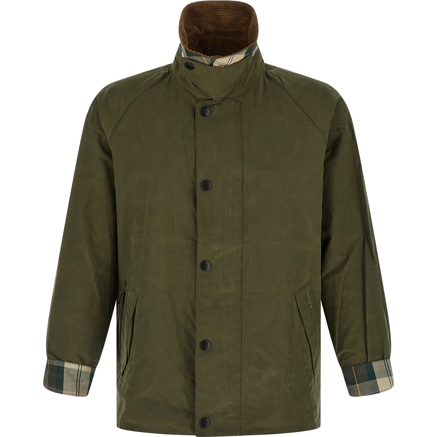 Bicolor Cotton Full-Length Jacket