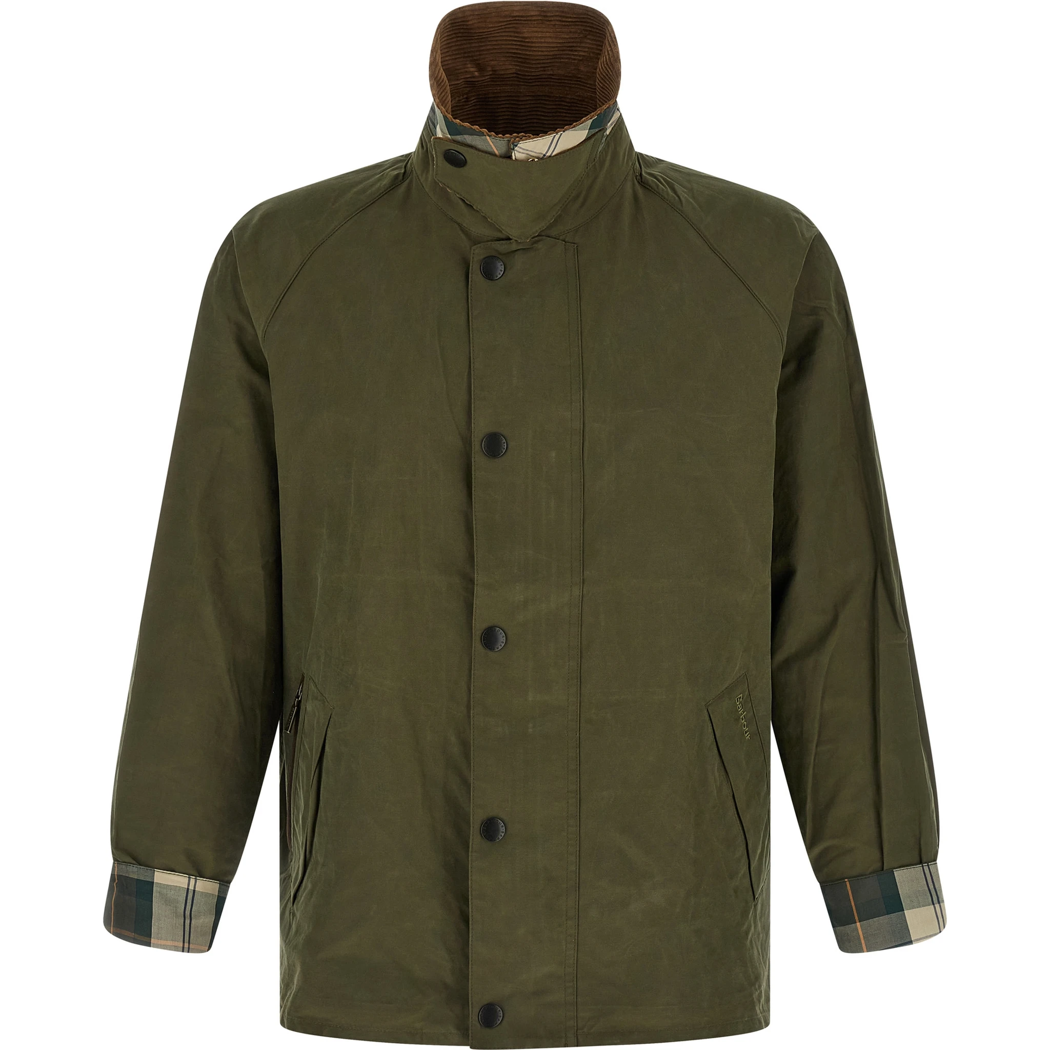 Bicolor Cotton Full-Length Jacket