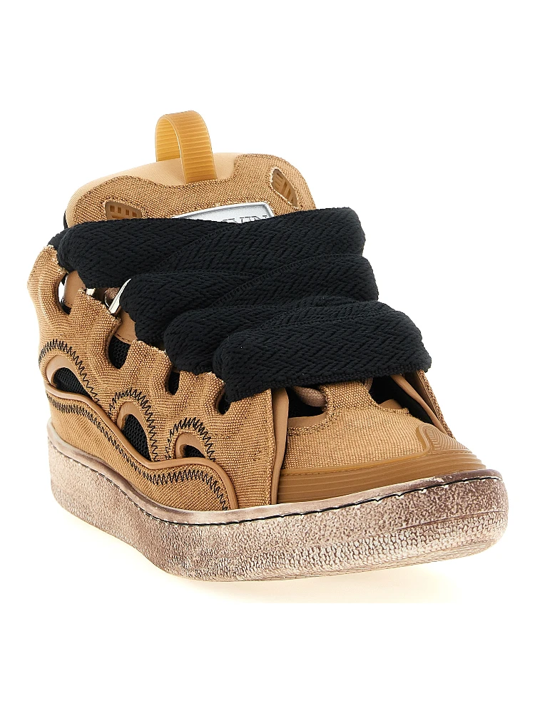 Brown Cotton Chunky Sneakers alternative
