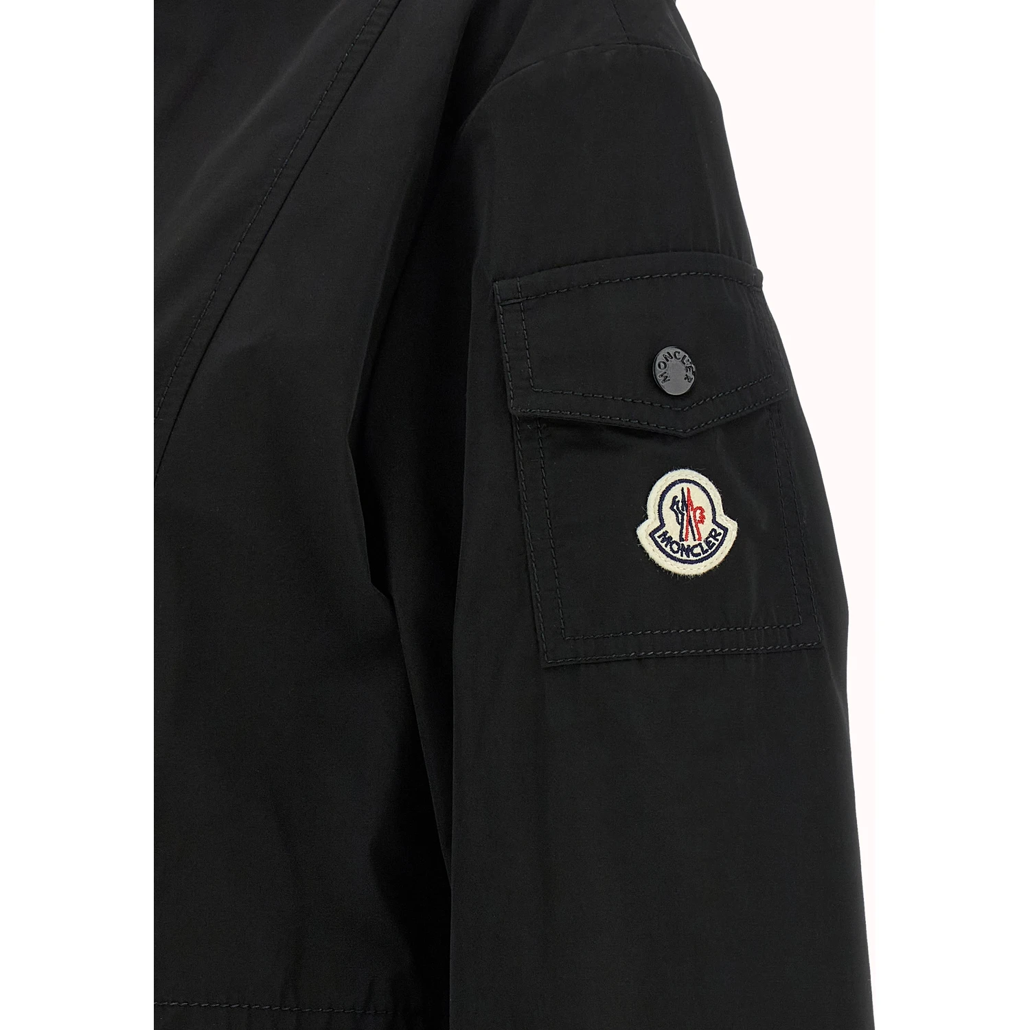 Black Polyester Parka