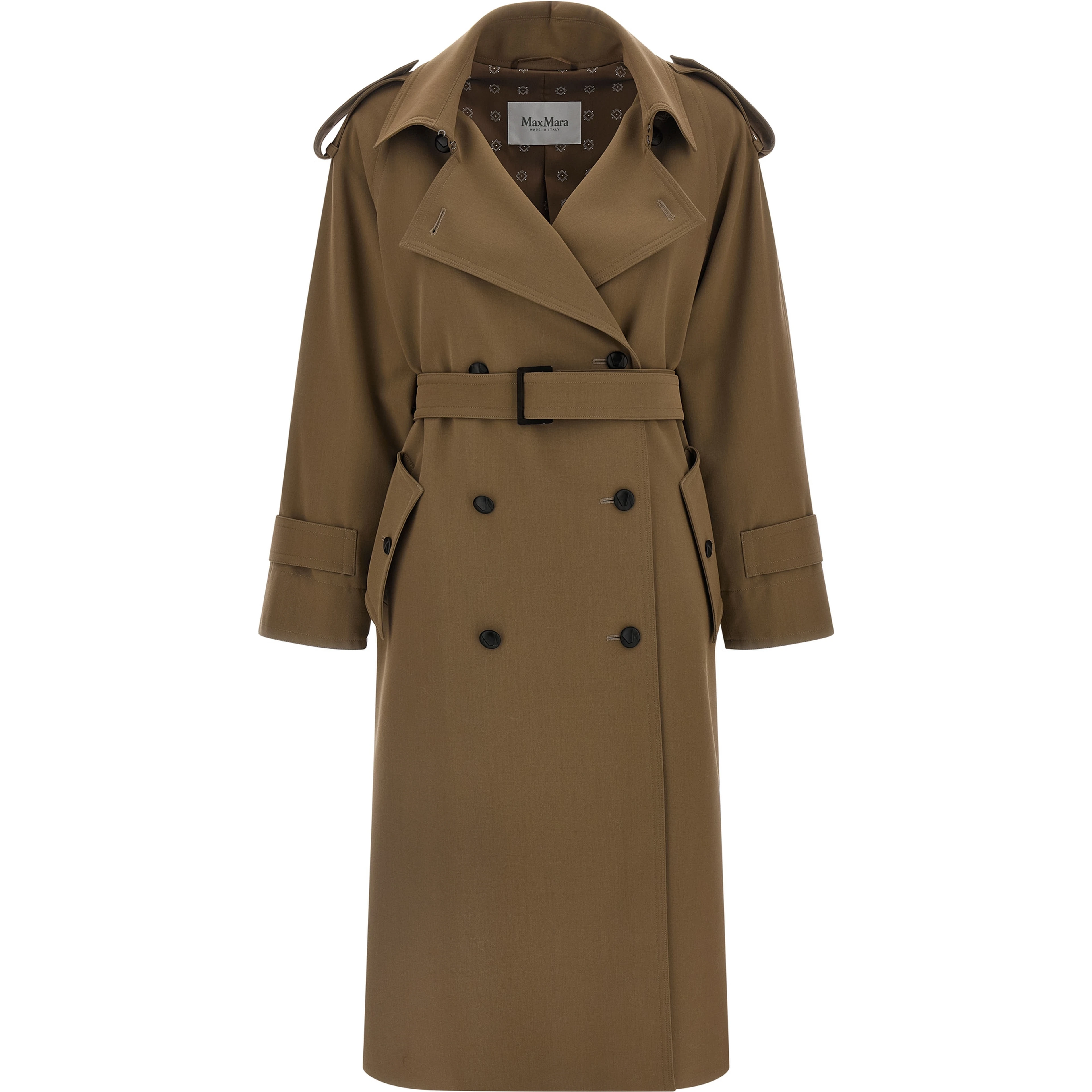 Brown Virgin Wool Coat