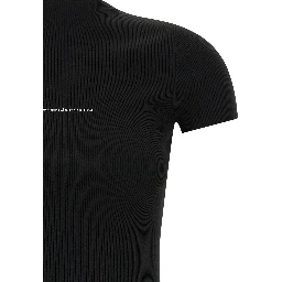 Black Polyamide Short Dress