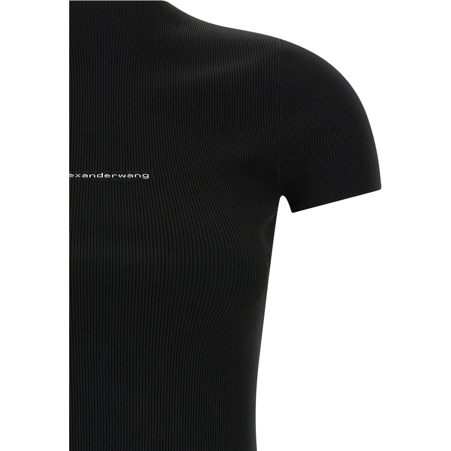 Black Polyamide Short Dress