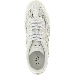 Gray Calfskin Low Top Sneakers