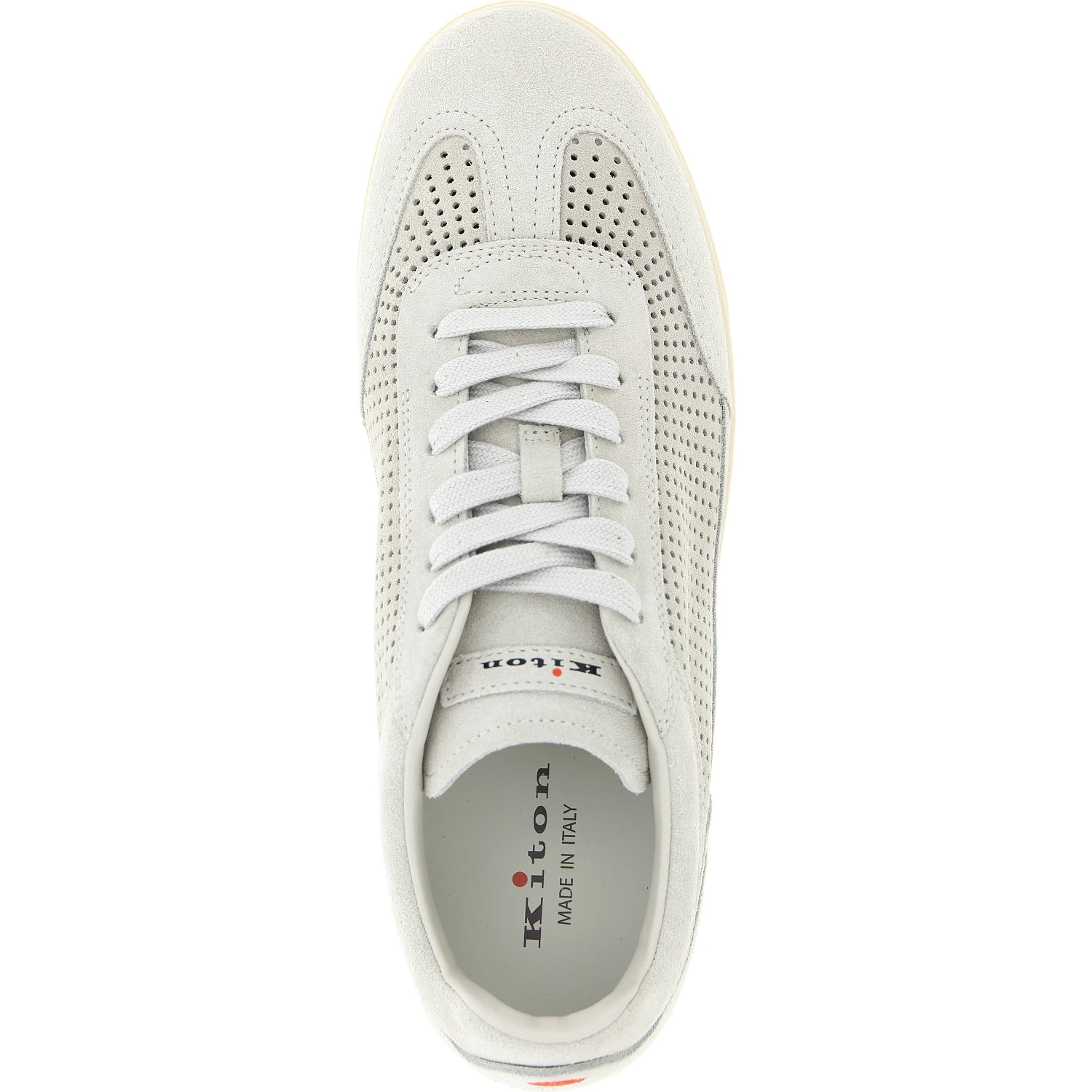 Gray Calfskin Low Top Sneakers