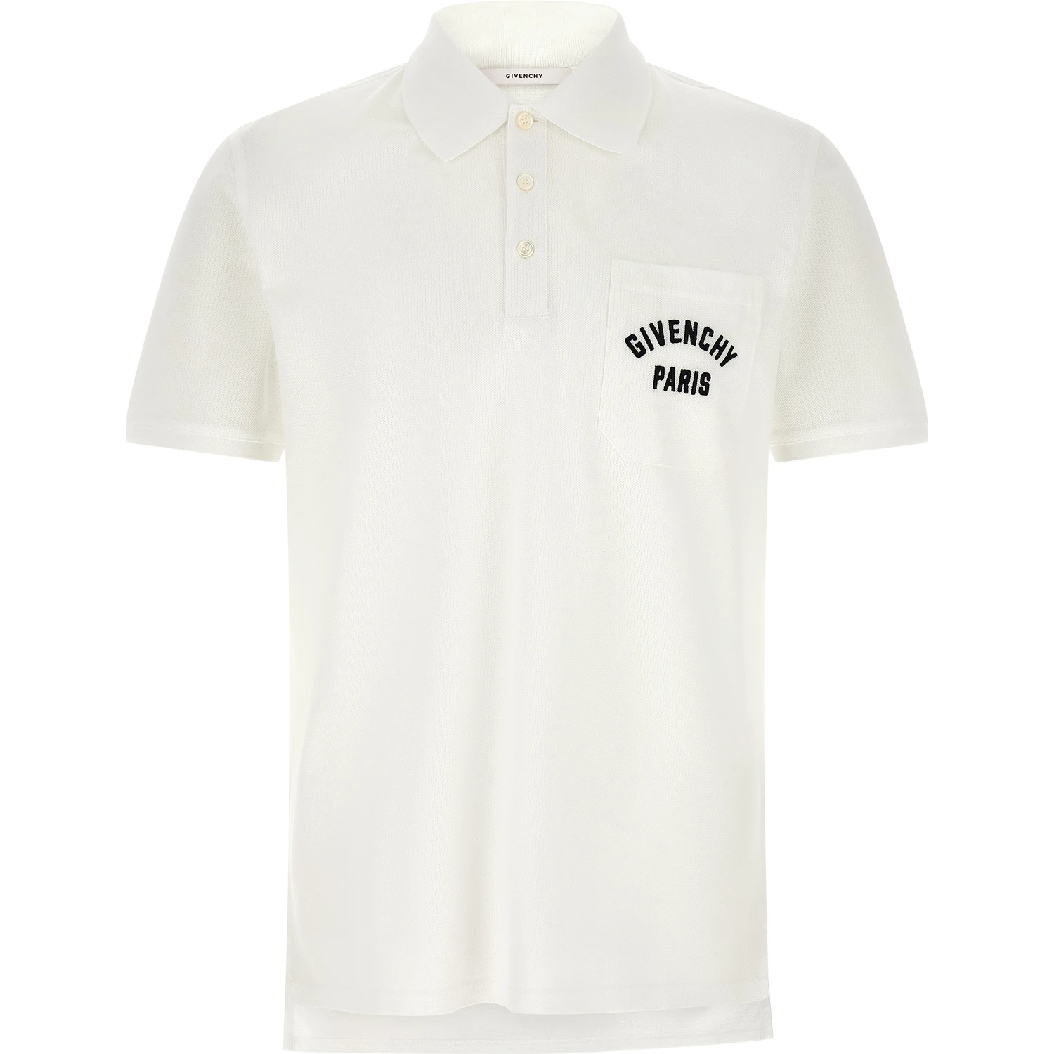 White Cotton Polo Shirt