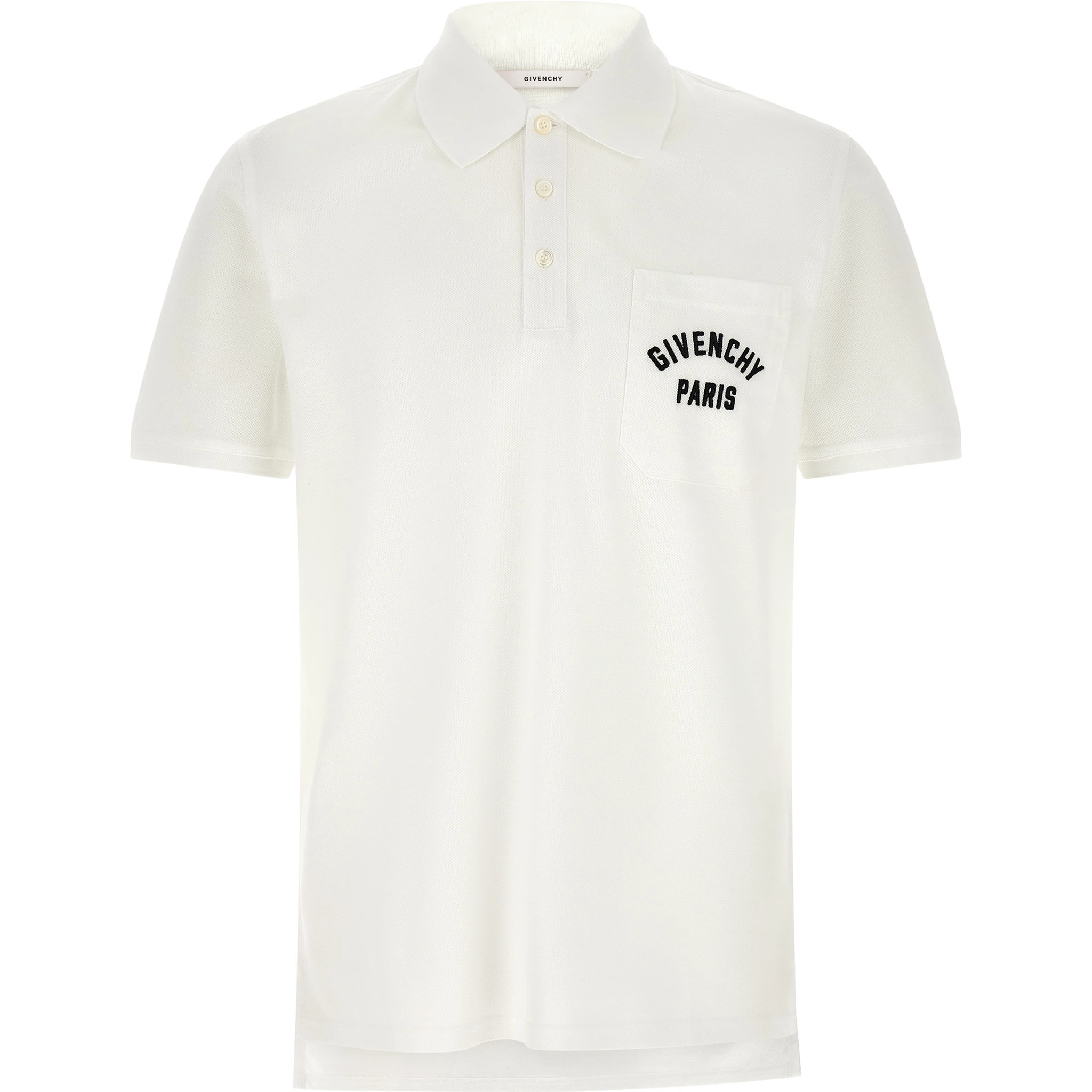 White Cotton Polo Shirt