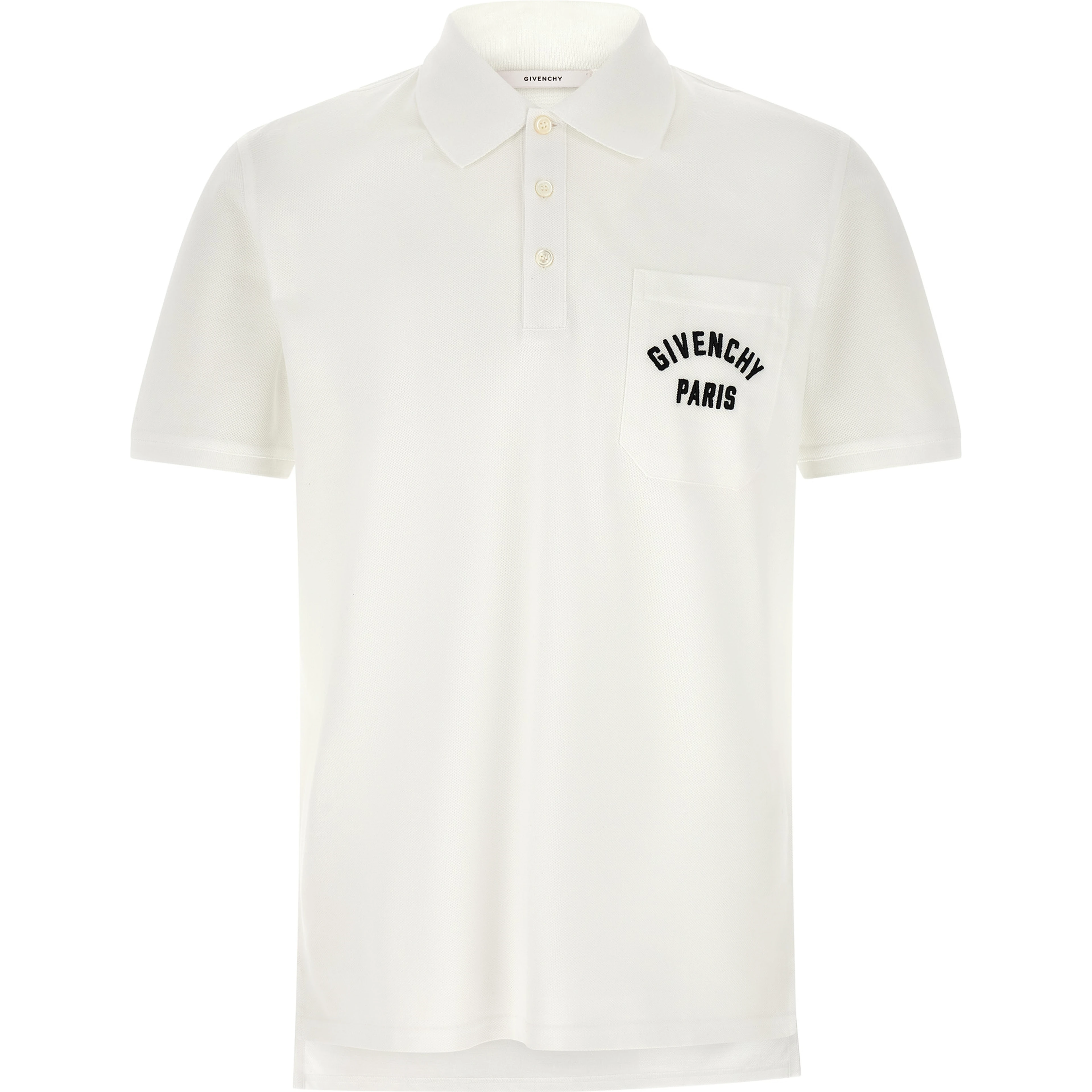 White Cotton Polo Shirt