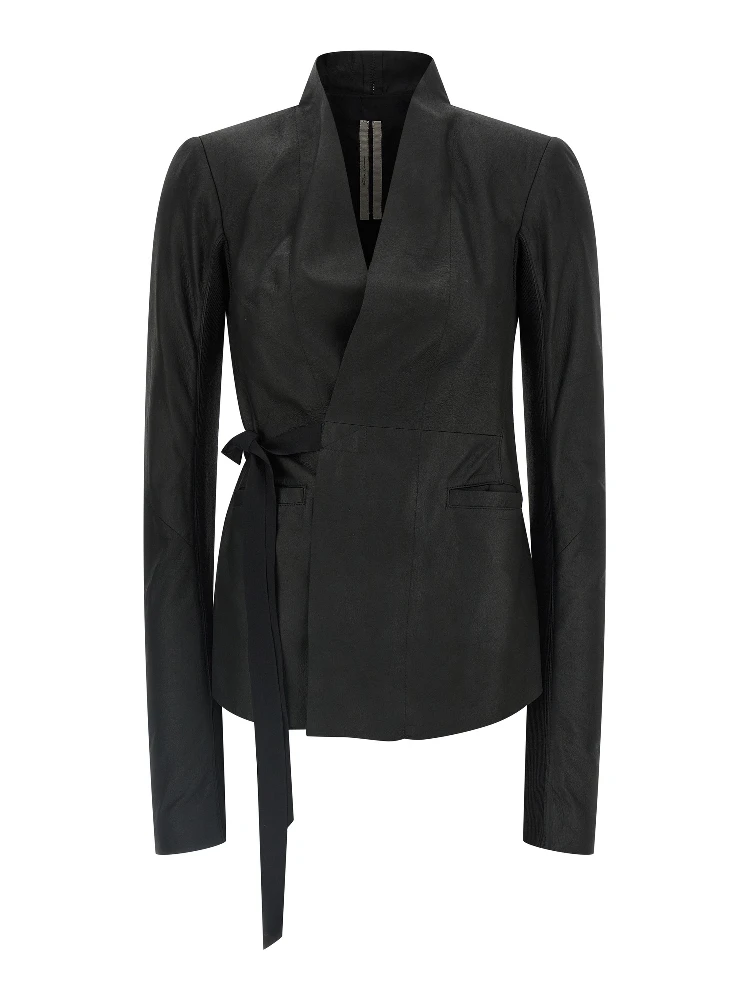 Black Lamb Leather Leather Jacket