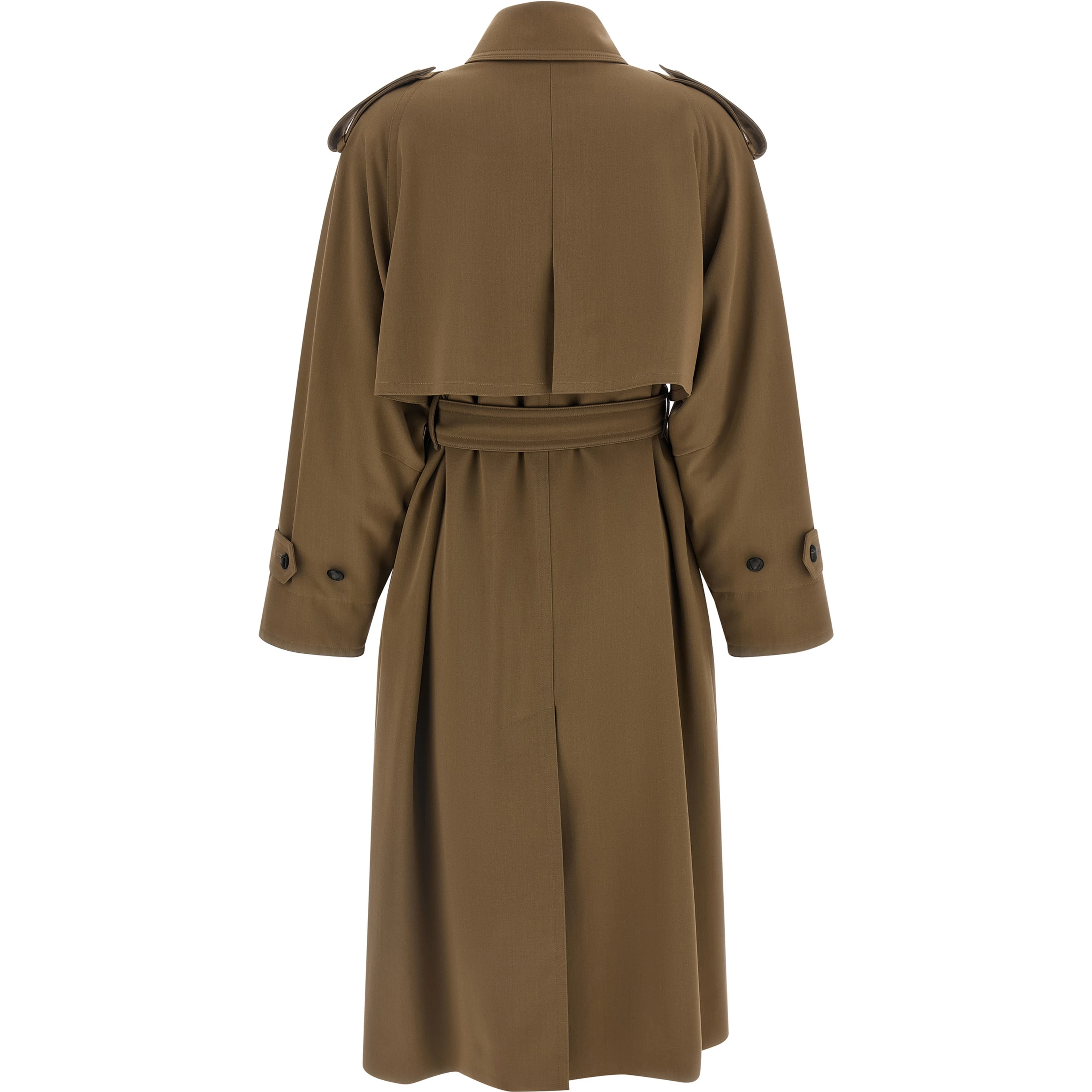 Brown Virgin Wool Coat