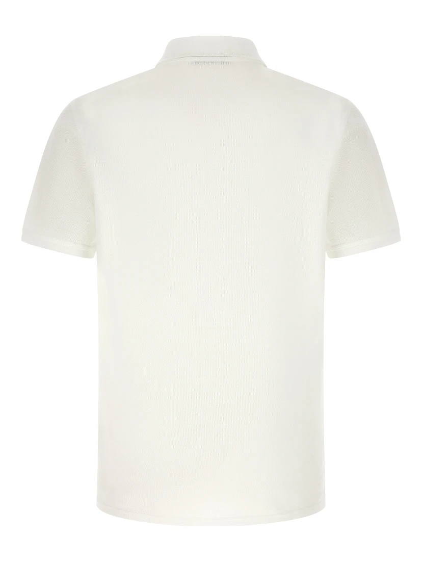 White Cotton Polo Shirt