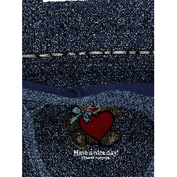 Blue Organic Cotton Tote Bag