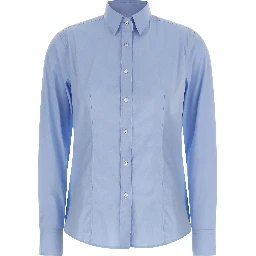 Blue Cotton Blouse