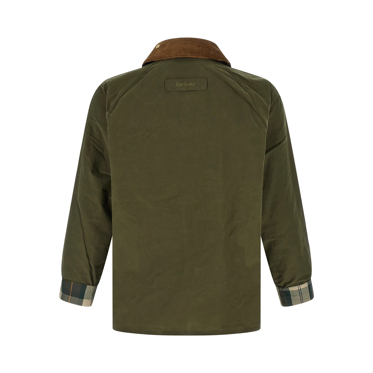 Bicolor Cotton Full-Length Jacket