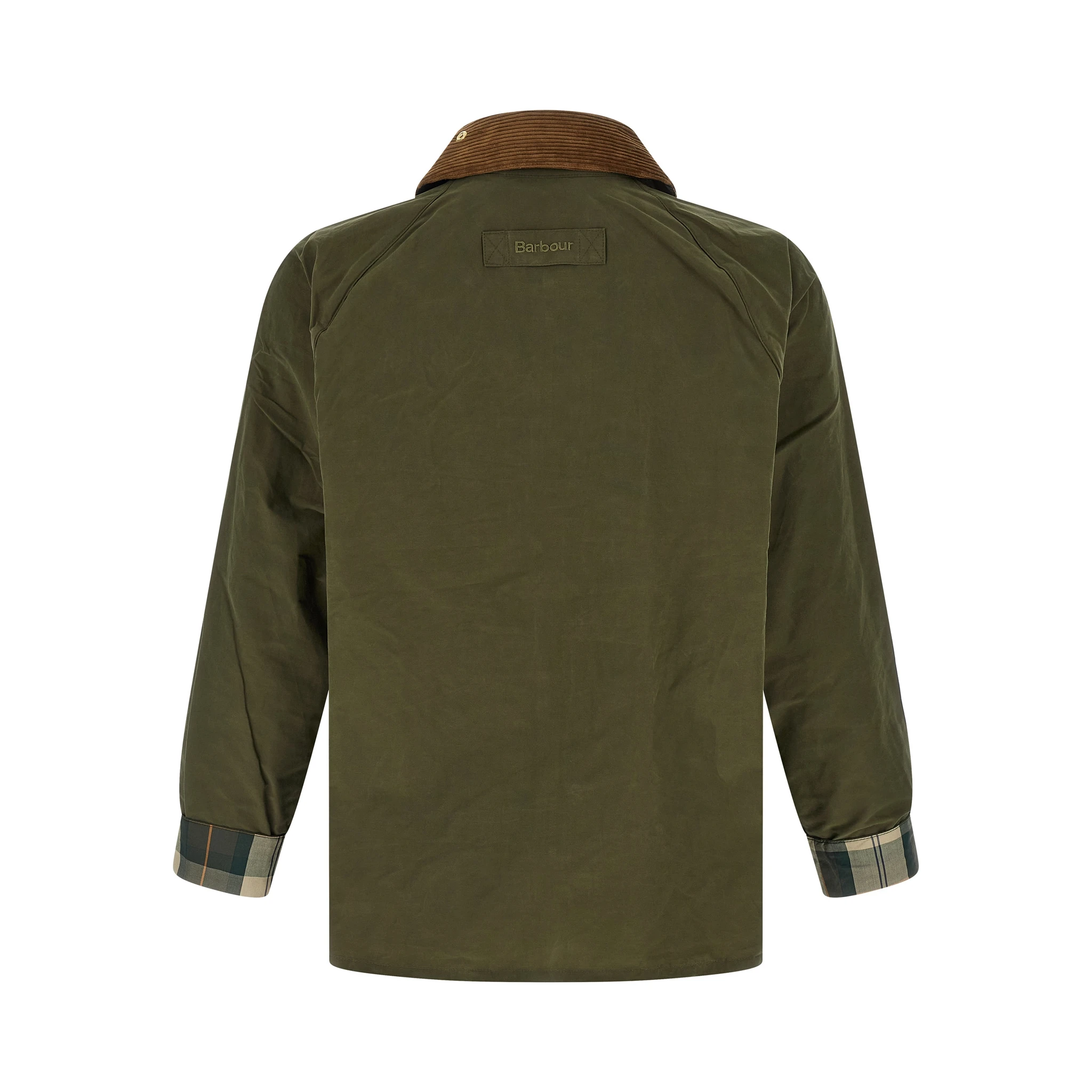 Bicolor Cotton Full-Length Jacket