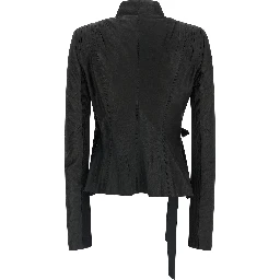 Black Lamb Leather Leather Jacket