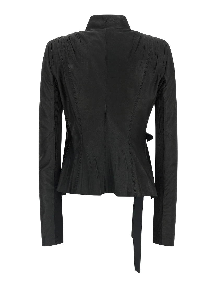Black Lamb Leather Leather Jacket