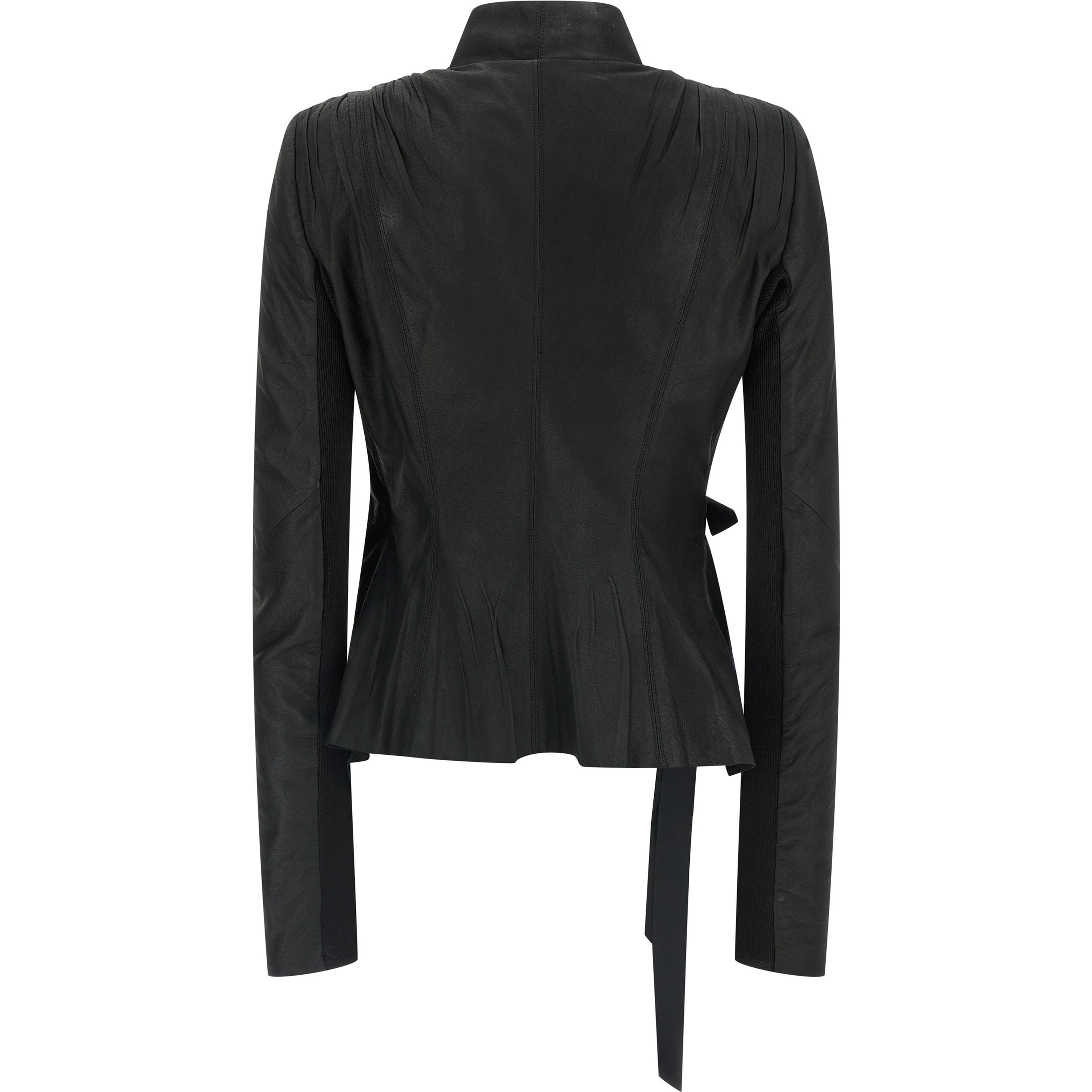 Black Lamb Leather Leather Jacket