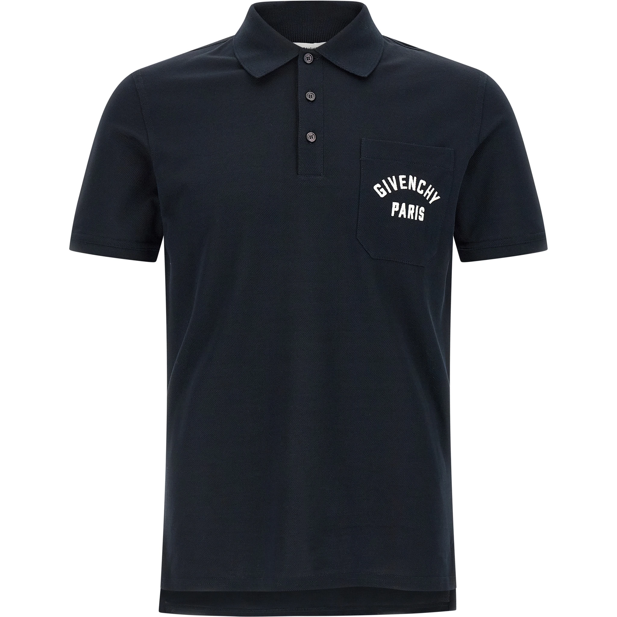 Blue Cotton Polo Shirt