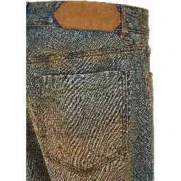 Multicolor Cotton Straight-Leg Jeans