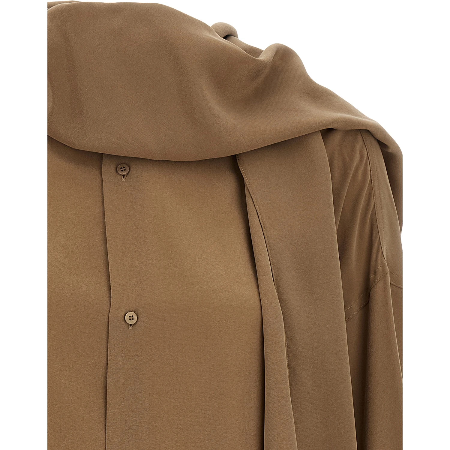 Brown Silk Blouse