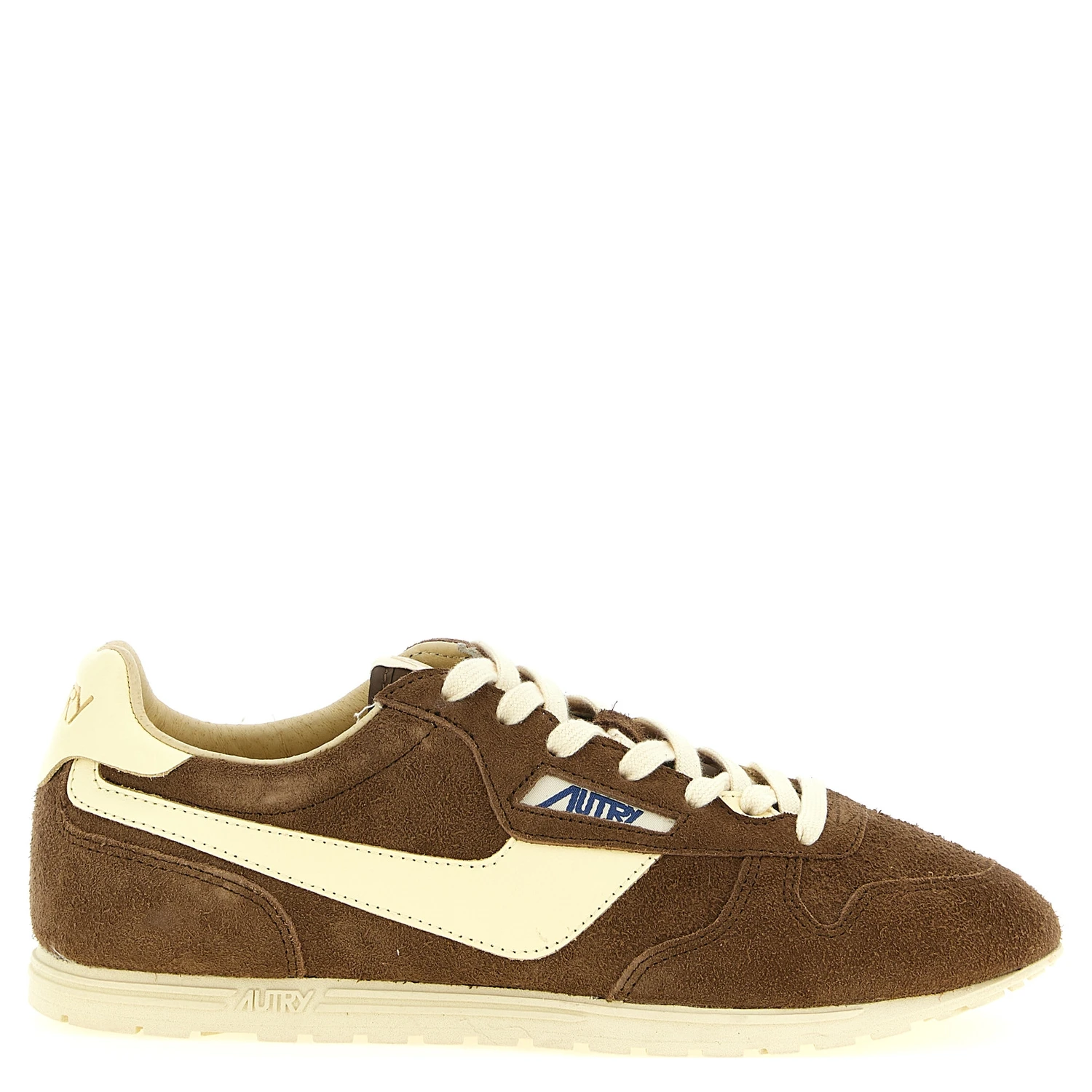 Brown Cowhide Athletic Sneakers